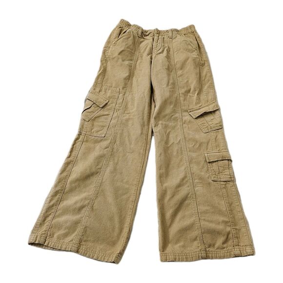 BDG Urban Outfitters Pants Womens Medium Tan Y2k Cargo Wide Leg Corduroy - Picture 1 of 9